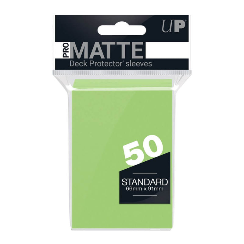 Ultra Pro Pro - Matte Standard Deck Protector Sleeves 50 pack (Lime Green) - Super Retro