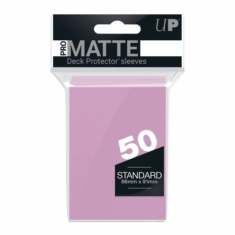 Ultra Pro Pro - Matte Standard Deck Protector Sleeves 50 pack (Pink) - Super Retro