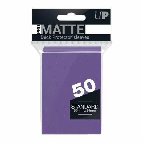 Ultra Pro Pro - Matte Standard Deck Protector Sleeves 50 pack (Purple) - Super Retro
