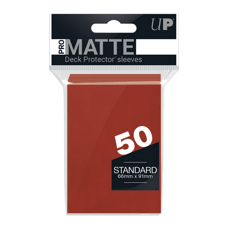 Ultra Pro Pro-Matte Standard Deck Protector Sleeves 50 pack (Red) - Super Retro