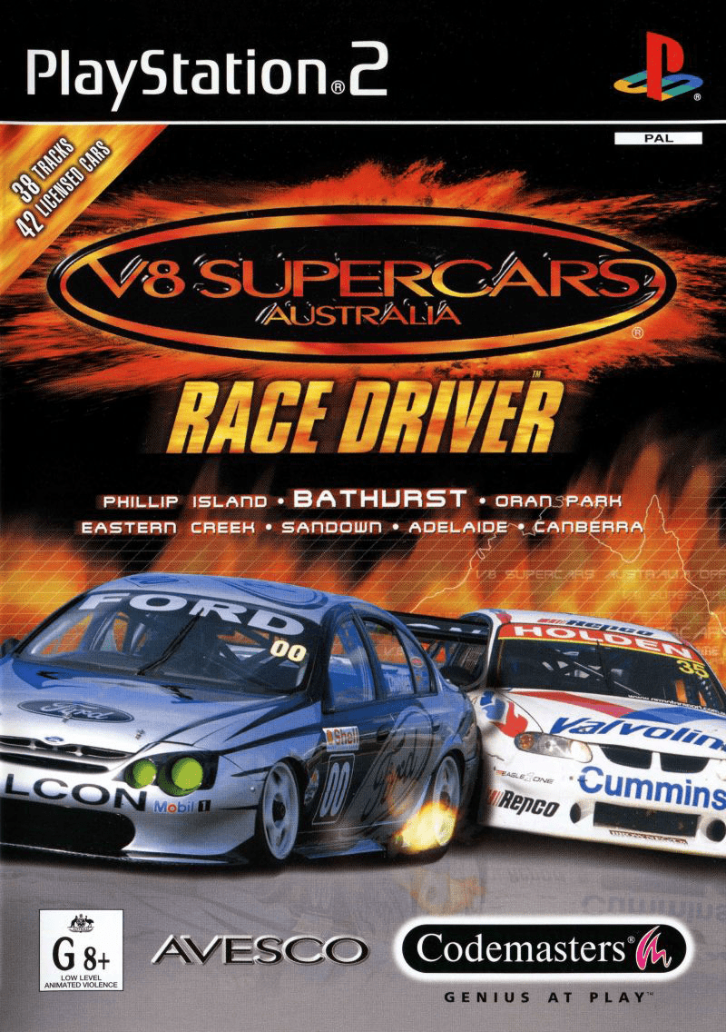 V8 Supercar Race Driver - PS2 - Super Retro - Playstation 2