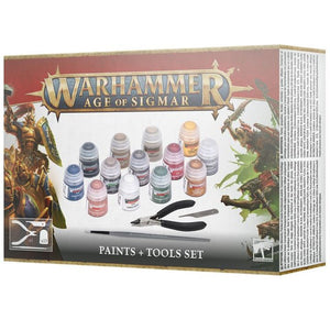 Warhammer Age of Sigmar: Paints + Tools Set - Super Retro