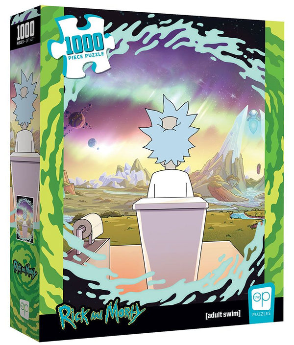 1000 Piece Jigsaw Puzzle - Rick and Morty Shy Pooper - Super Retro