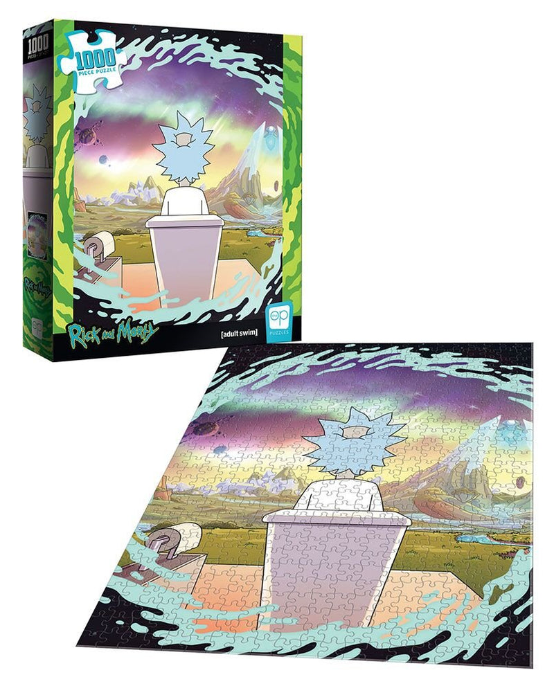 1000 Piece Jigsaw Puzzle - Rick and Morty Shy Pooper - Super Retro
