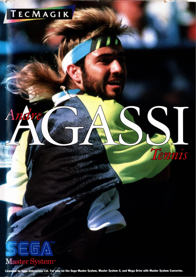 Andre Agassi Tennis - Master System - Super Retro