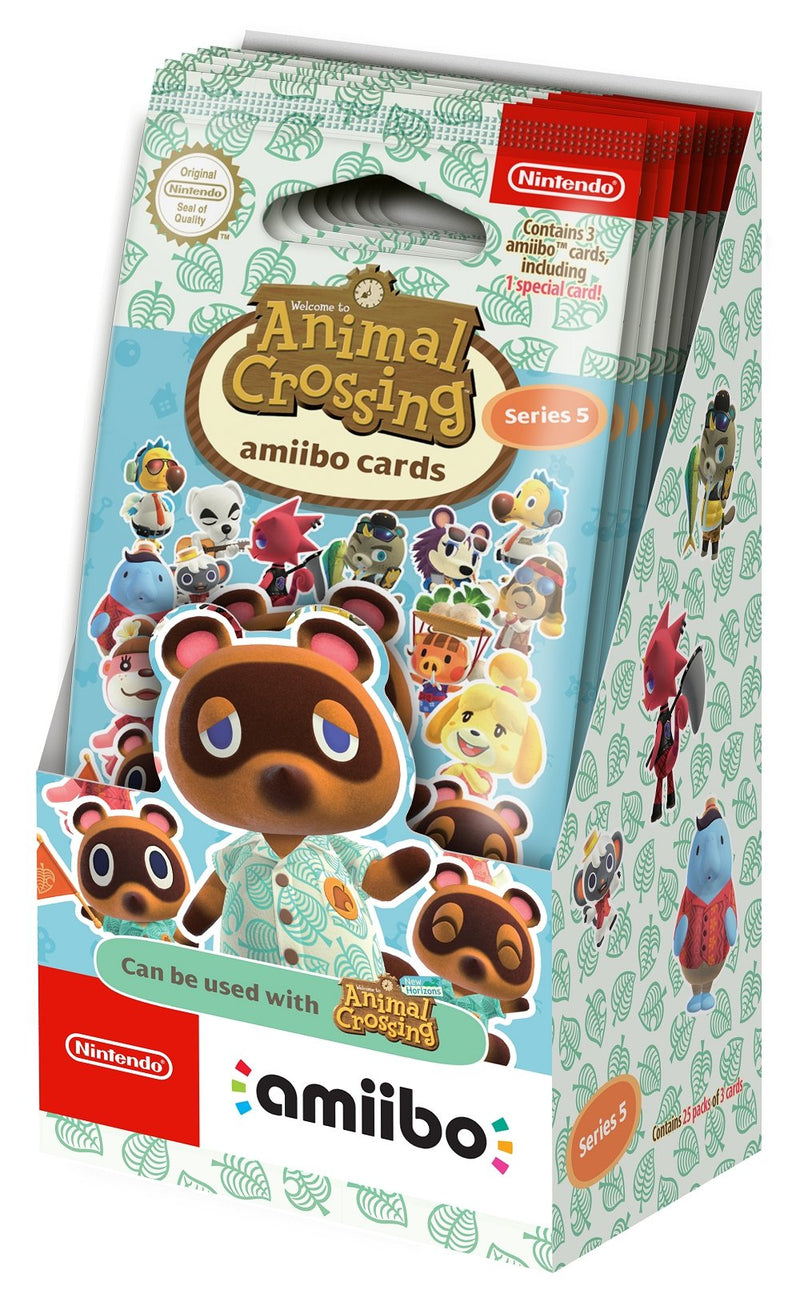 Animal Crossing Amiibo Cards Series 5 Box Super Retro Trading Cards