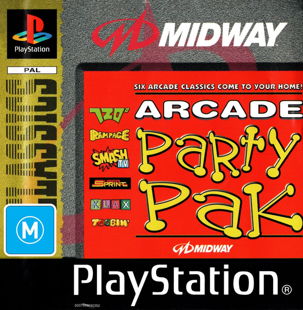 Arcade Party Pak - PS1 - Super Retro