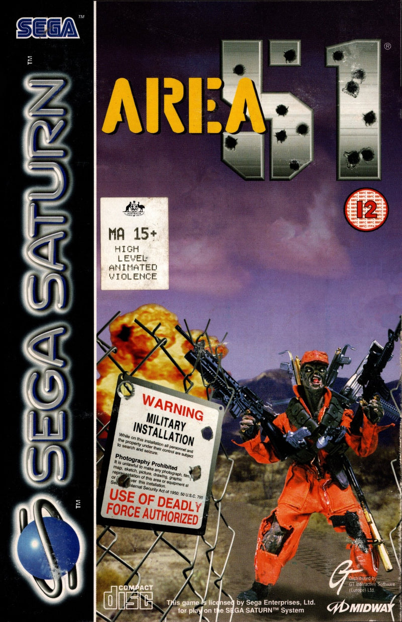 Area 51 on sale sega saturn