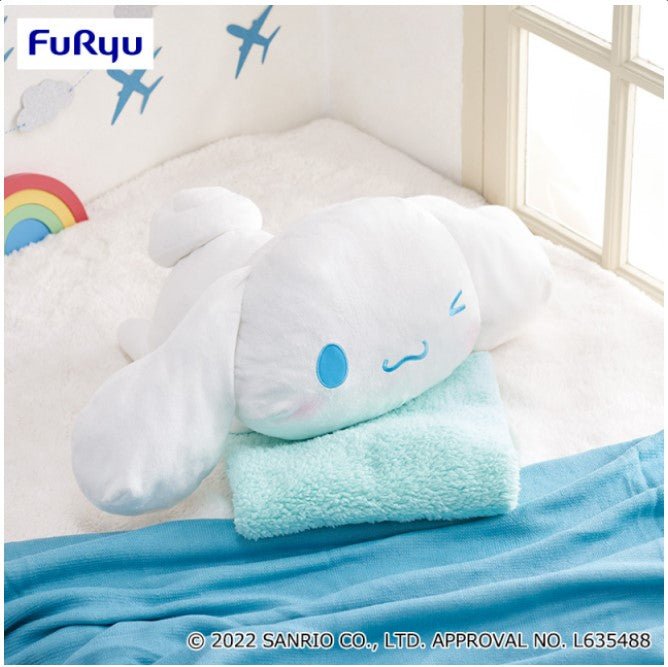 Cinnamoroll Laying Down Winking Large Plush - Super Retro - Merchandise