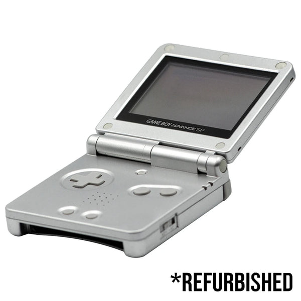 Console - Game Boy Advance SP (Platinum - Silver) - Super Retro