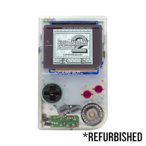Console - Game Boy Classic (Clear) (BACKLIT) - Super Retro
