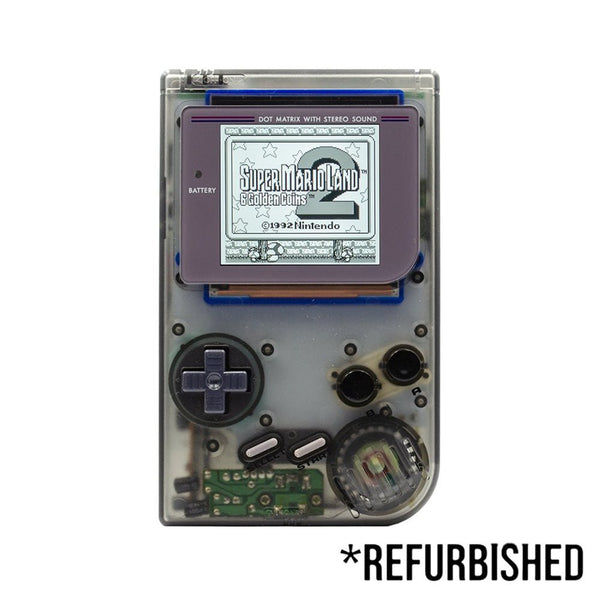 Console - Game Boy Classic (Clear Smoke) (BACKLIT) - Super Retro