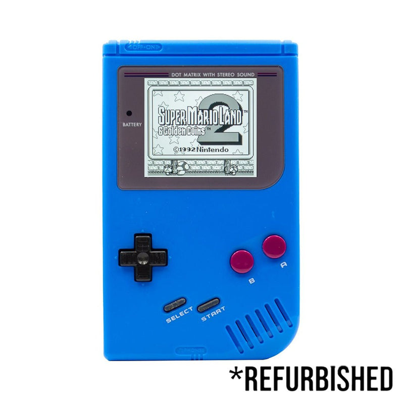 Console - Game Boy Classic (Blue) (BACKLIT) - Super Retro - Game Boy