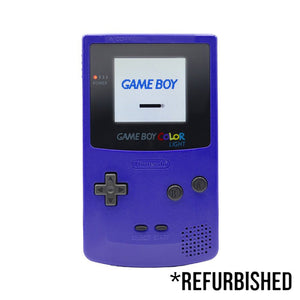 Console - Game Boy Color (New Generic Shell - Grape Purple) (BACKLIT) - Super Retro