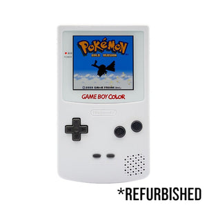 Console - Game Boy Color (New Generic Shell - White) (BACKLIT) - Super Retro