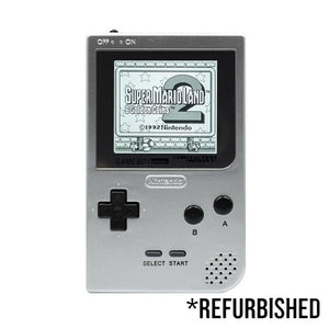 Console - Game Boy Pocket (Silver) (BACKLIT) - Super Retro