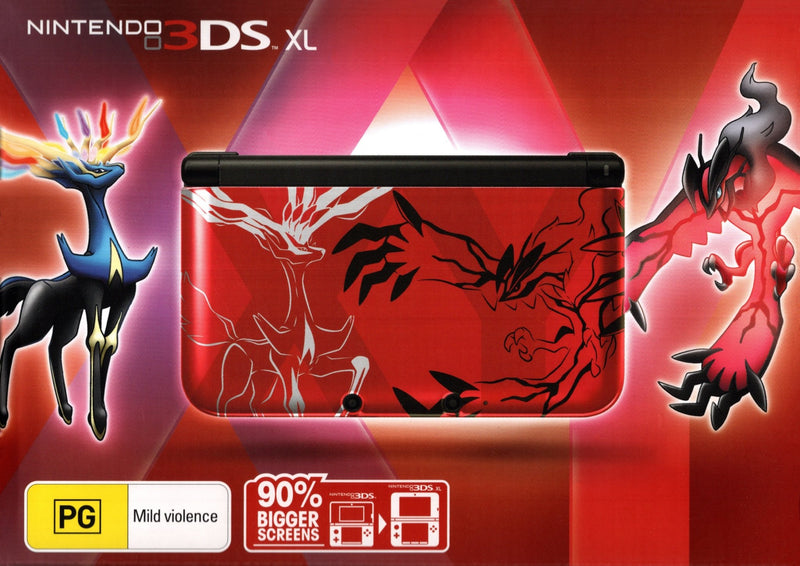 Console - Nintendo 3DS XL - Pokemon X & Y Limited Red Edition - Super Retro