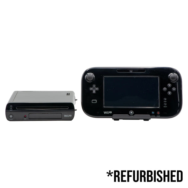 Console - Nintendo Wii U Premium Black 32GB - Super Retro