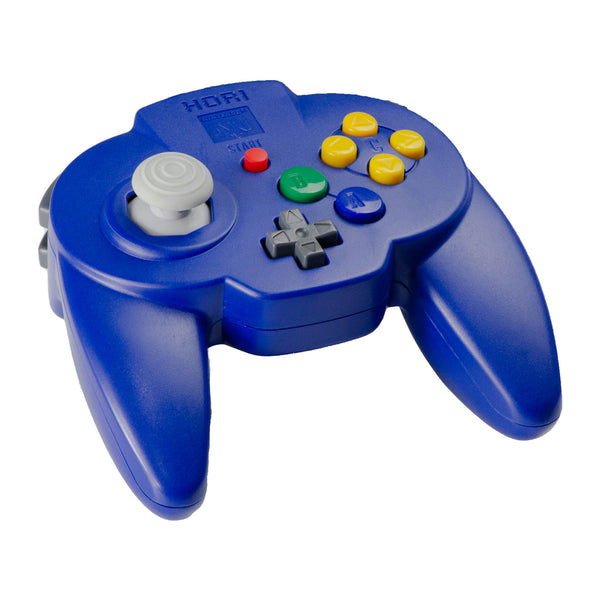 Controller - Nintendo 64 Hori Pad Mini (Blue) - Super Retro
