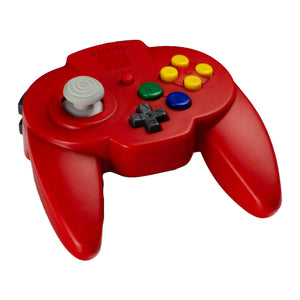 Controller - Nintendo 64 Hori Pad Mini (Red) - Super Retro