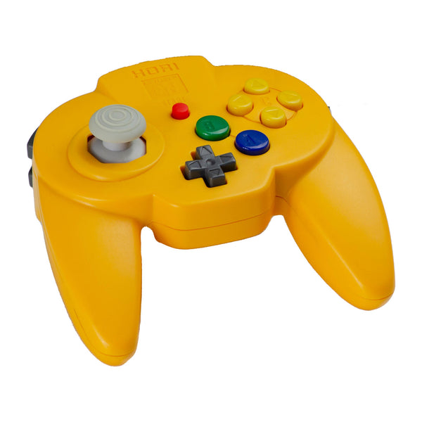 Controller - Nintendo 64 Hori Pad Mini (Yellow) - Super Retro