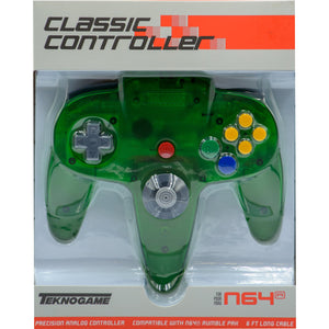 Controller - Nintendo 64 (New Generic) Clear Green - Super Retro