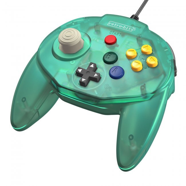 Controller - Nintendo 64 Retro-Bit Tribute (Clear Mint) - Super Retro