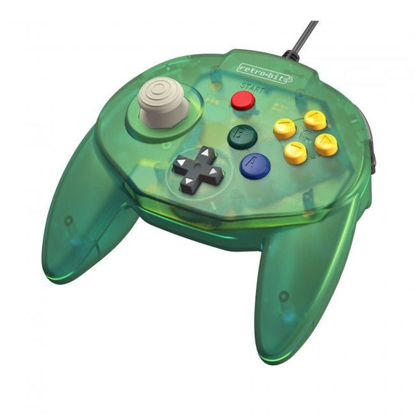 Controller Nintendo 64 Retro-Bit Tribute USB (Clear Green