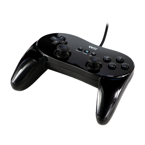 Controller - Wii Classic Pro (Black) - Super Retro