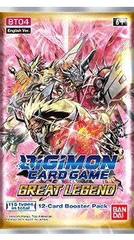 Digimon Card Game -Series 04 Great Legend BT04 Booster Pack - Super Retro