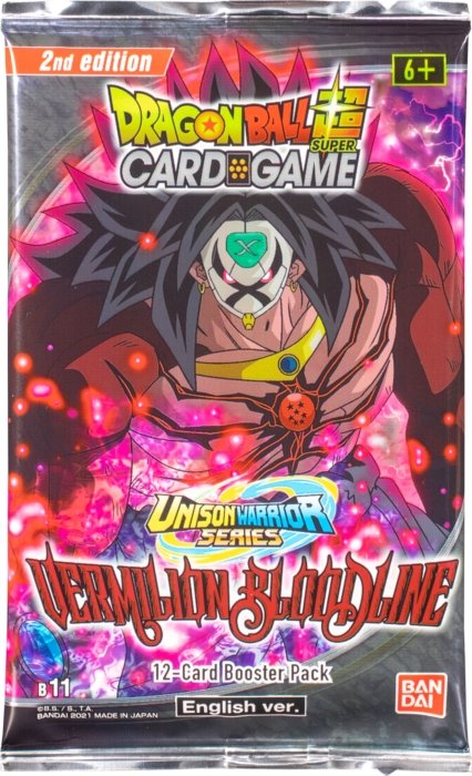 Dragon Ball Super Card Game - UW2 Vermilion Bloodline Second Edition Booster Pack - Super Retro