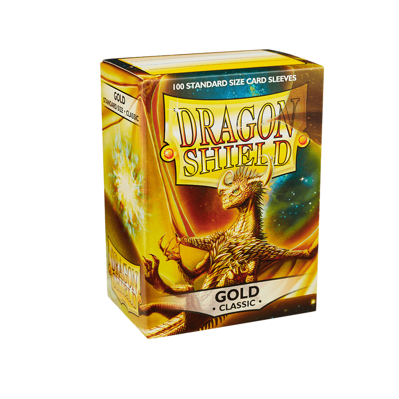 Dragon Shield Standard Sleeves 100 pack (Classic Gold) - Super Retro