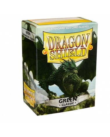 Dragon Shield Standard Sleeves 100 pack (Classic Green) - Super Retro