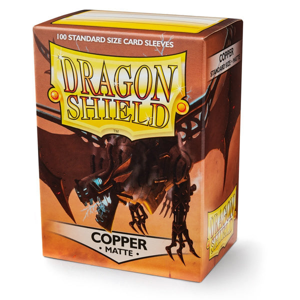 Dragon Shield Standard Sleeves 100 pack (Matte Copper) - Super Retro - Trading Cards
