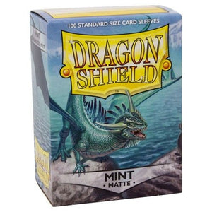 Dragon Shield Standard Sleeves 100 pack (Matte Mint) - Super Retro