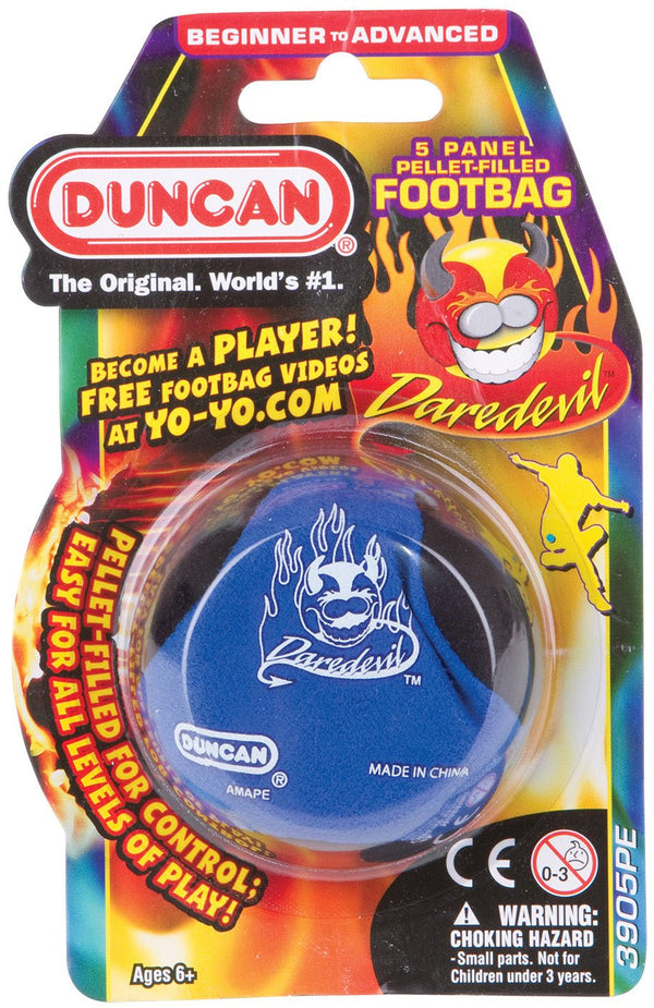 Duncan Footbag Daredevil 5 Panel Pellet Filled (Blue) - Super Retro