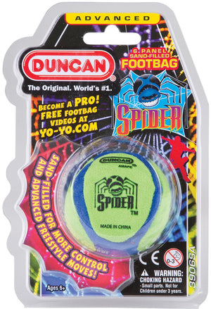 Duncan Footbag Spider 6 Panel Sand Filled (Green) - Super Retro