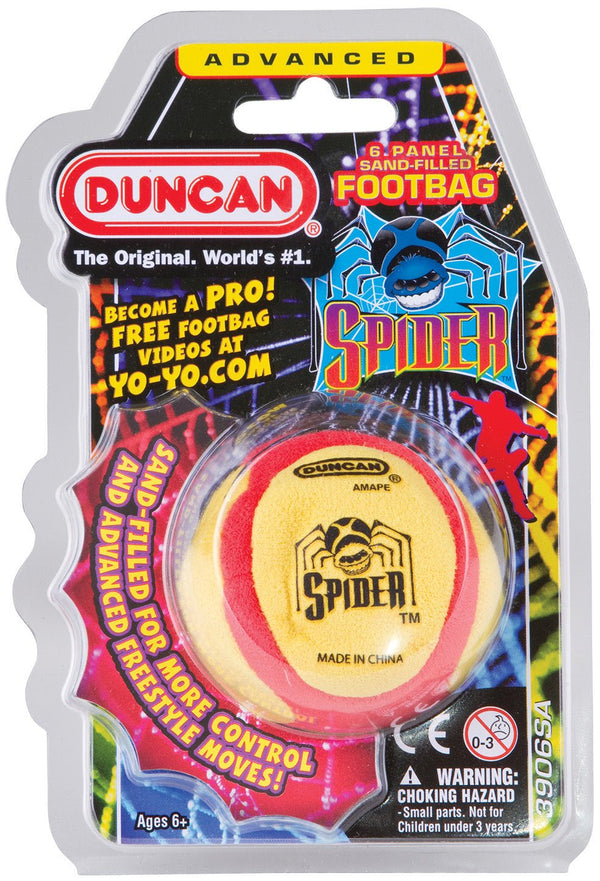 Duncan Footbag Spider 6 Panel Sand Filled (Yellow) - Super Retro