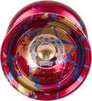 Duncan Yo-Yo Expert Windrunner (Red with Blue and Gold Splash) - Super Retro