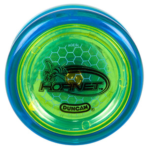 Duncan Yo Yo Intermediate Hornet Pro Looping (Blue/Green) - Super Retro