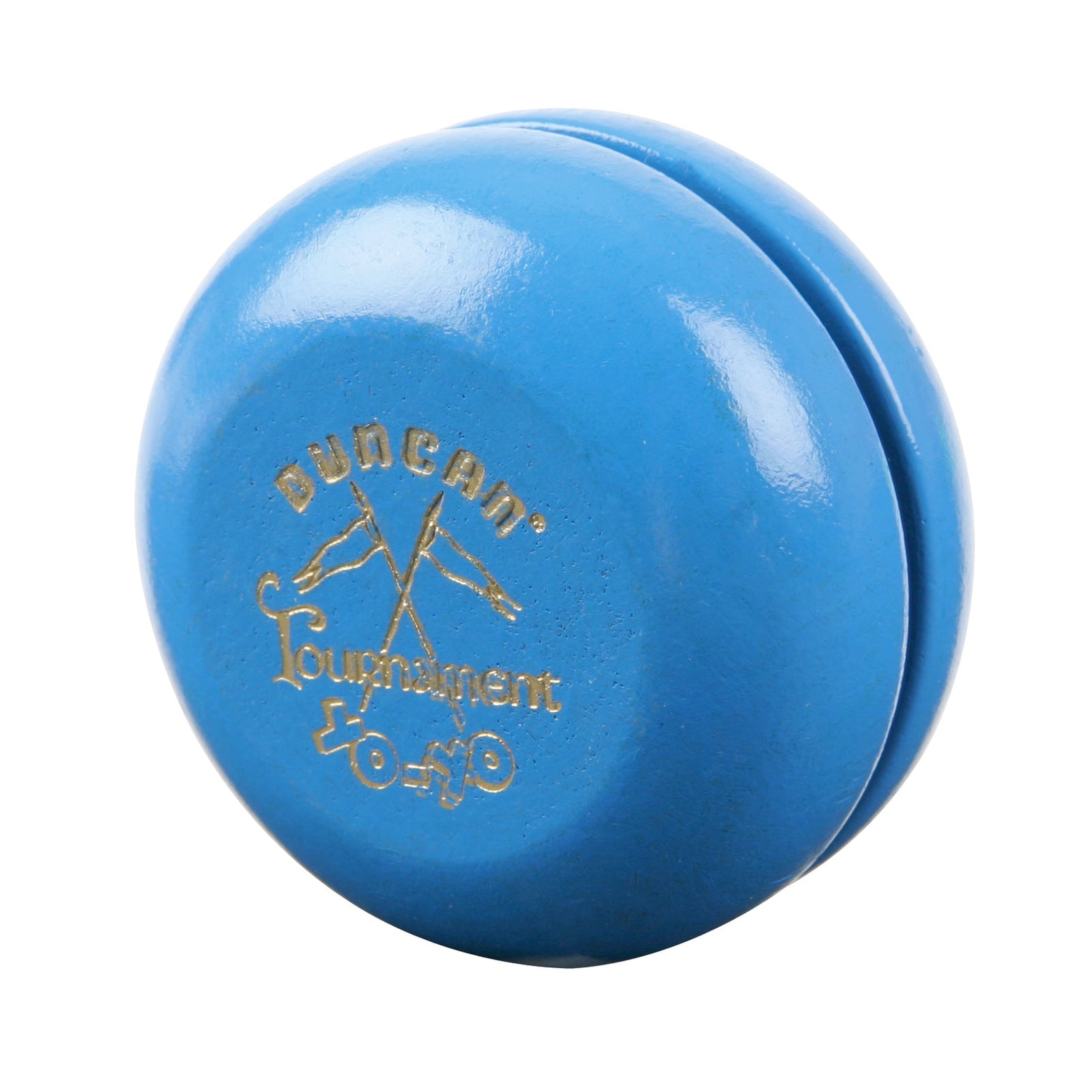 Duncan YoYo Vintage Wooden Crossed Flags Tournament (Blue) Super