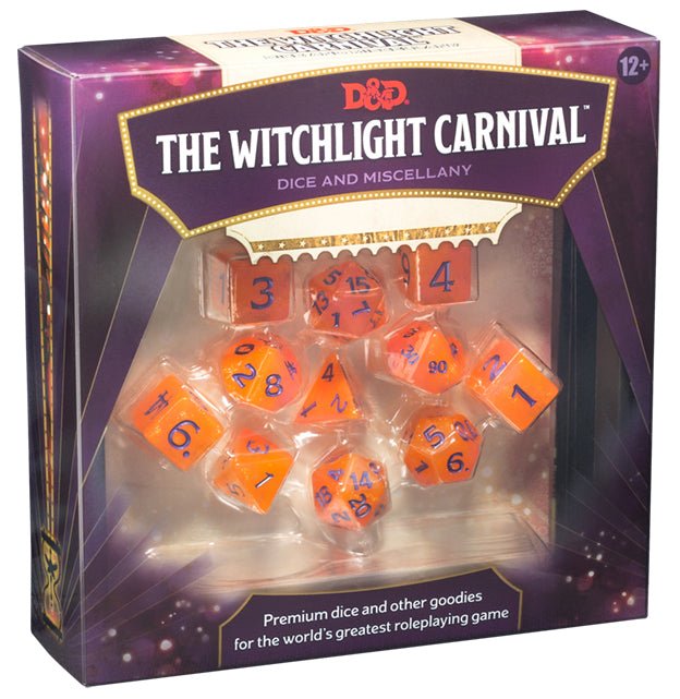 Dungeons & Dragons: The Witchlight Carnival Dice and Miscellany - Super Retro