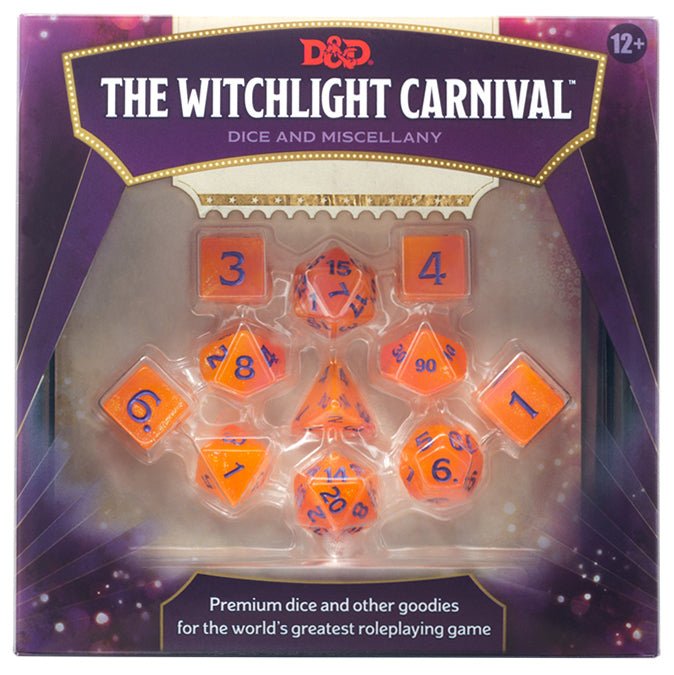 Dungeons & Dragons: The Witchlight Carnival Dice and Miscellany - Super Retro