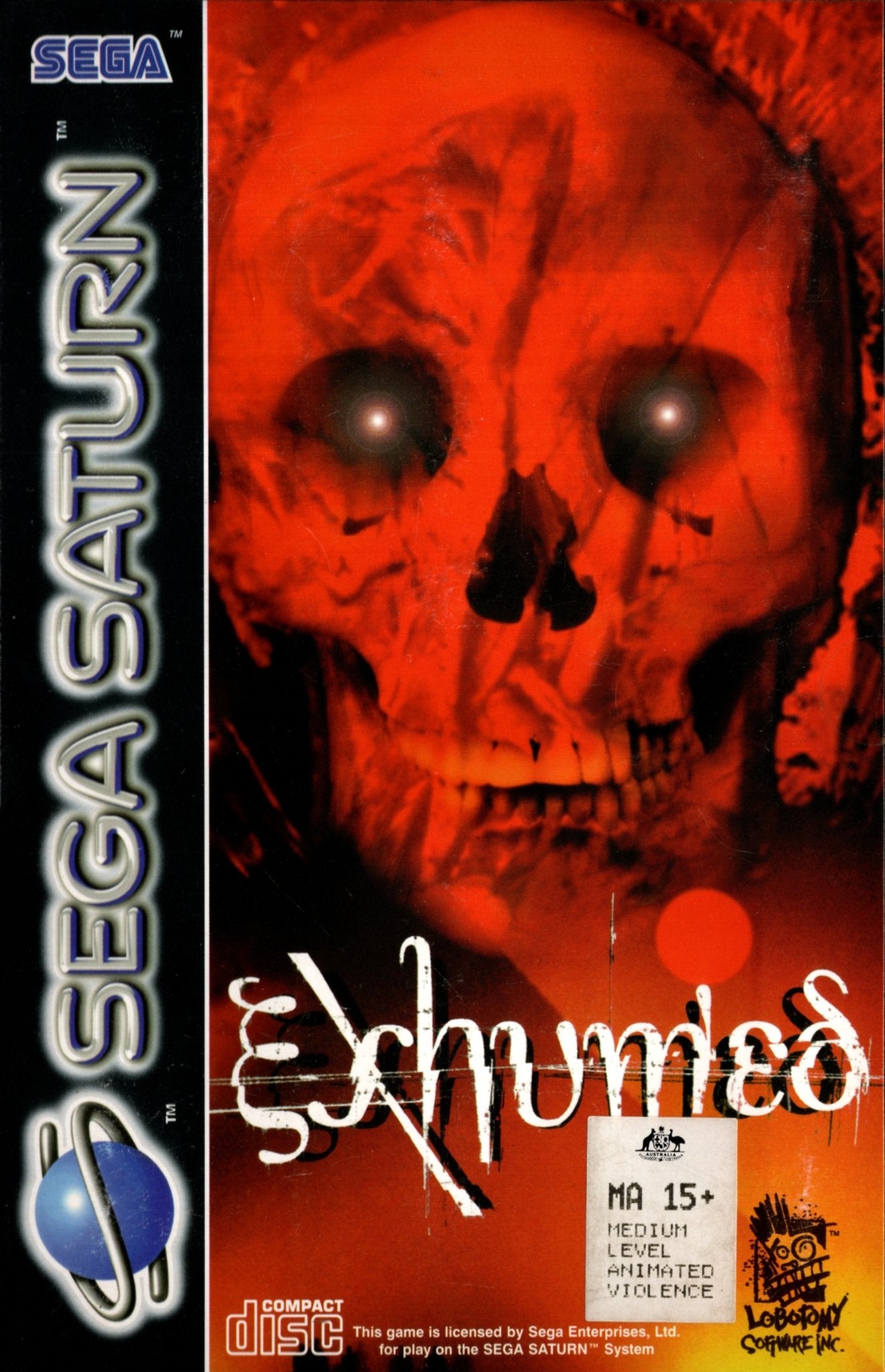 Exhumed Sur Sega Saturn, Version Française, Jeu Complet, état Correct, PEGI 16