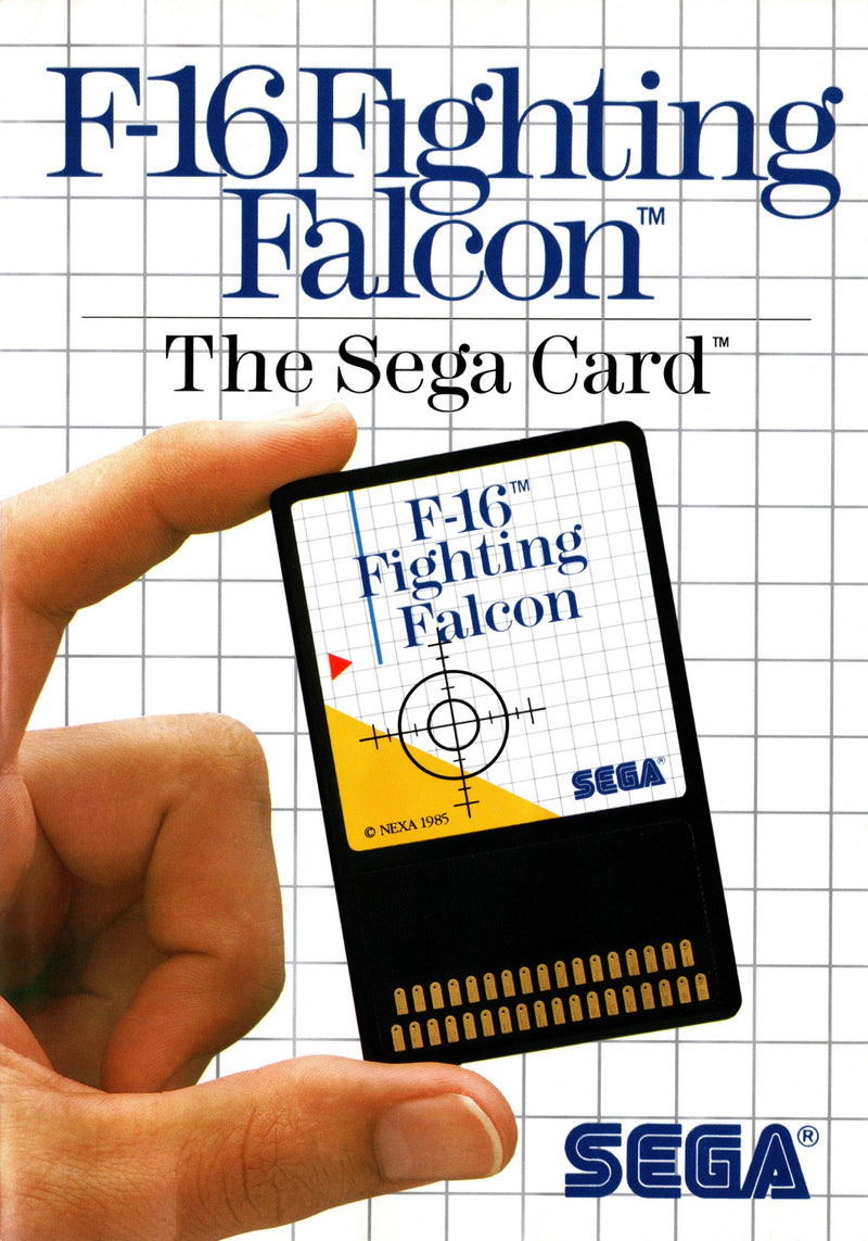 F-16 Fighting Falcon - Master System (Sega Card) - Super Retro