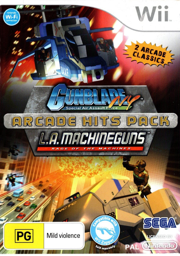 Gunblade NY & LA Machineguns Arcade Hits Pack - Wii - Super Retro