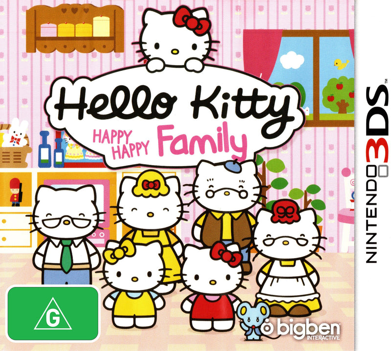 Hello Kitty Happy Happy Family - 3DS - Super Retro