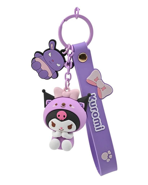 Hello Kitty - Keychain with hand strap - Animal (Kuromi) - Super Retro