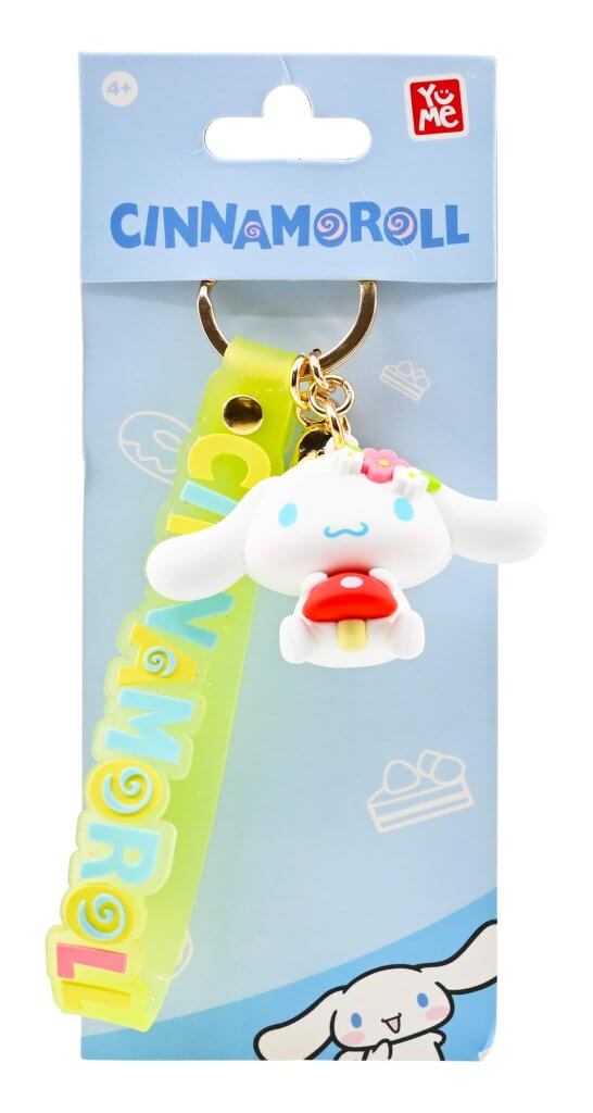 Hello Kitty - Keychain with hand strap - Cinnamoroll (Mushroom) - Super Retro