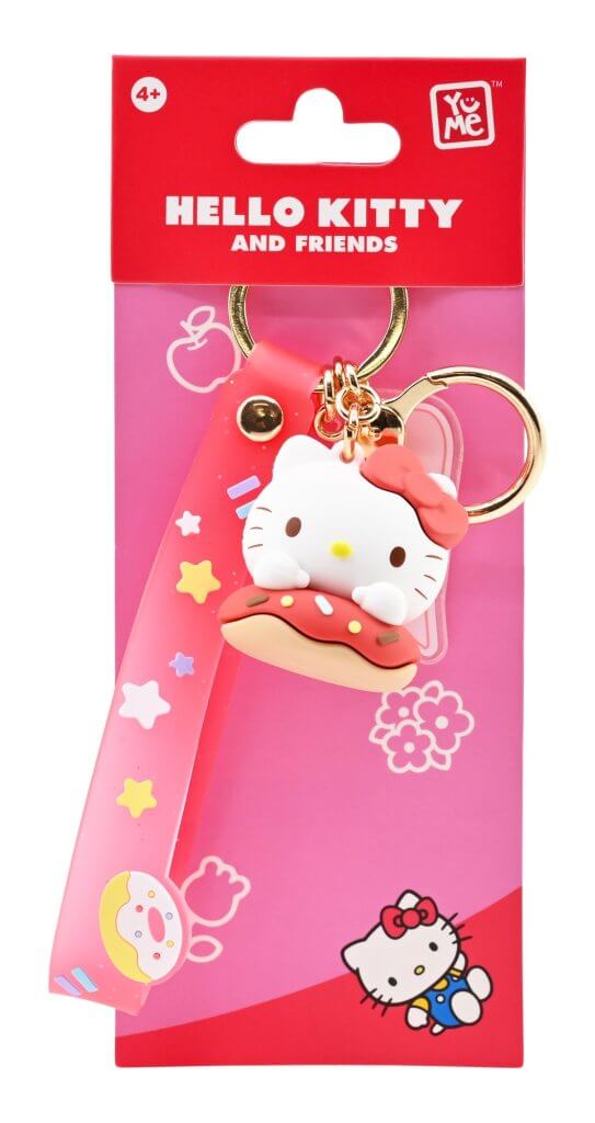 Hello Kitty - Keychain with hand strap - Donuts (Hello Kitty) - Super Retro